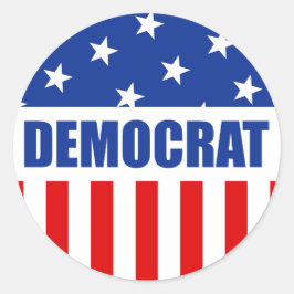 Adesivo Democrat Round Sticker
