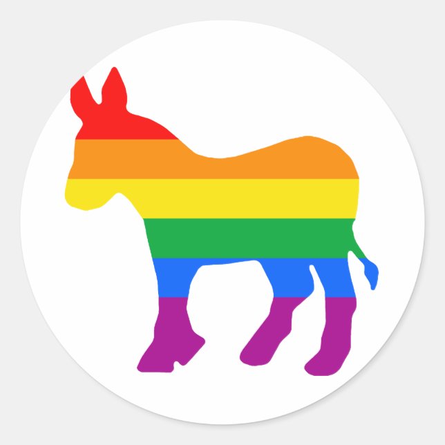 ADESIVO DEMOCRATA GAY (Frente)