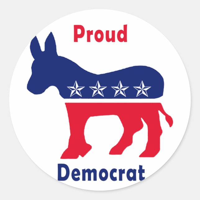 Adesivo Democrata Orgulhosa (Frente)