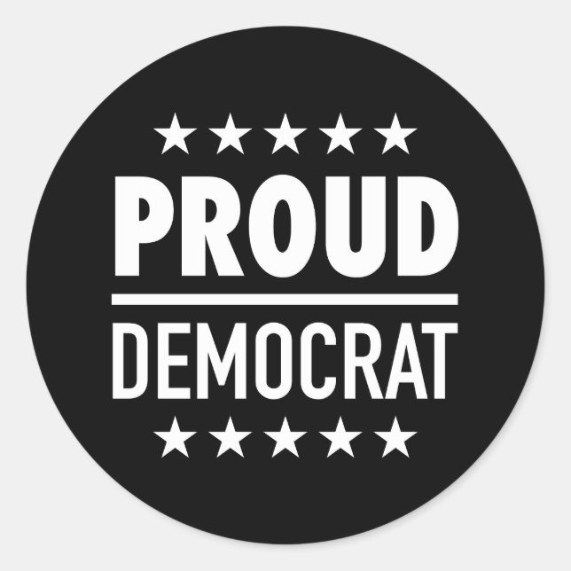 Adesivo Democrata Orgulhosa (Frente)