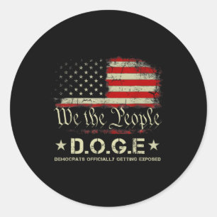 Adesivo Democratas-Cães Oficialmente Expostos Trump 20