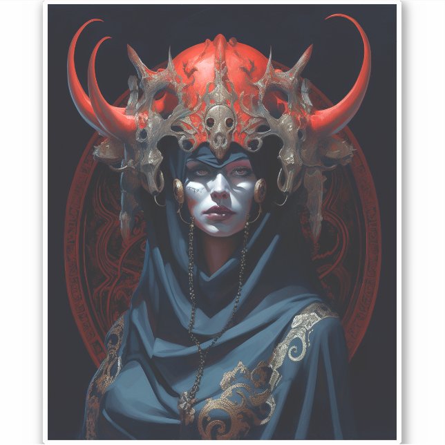 Adesivo Demon Queen Fantasy Art (Frente)