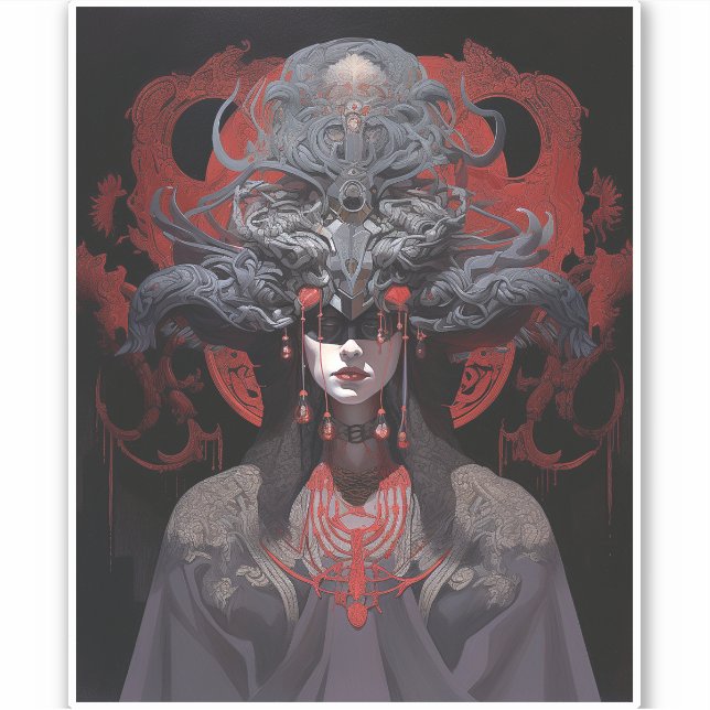 Adesivo Demon Queen Fantasy Art (Frente)