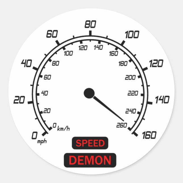 Adesivo Demônio de velocidade (Frente)