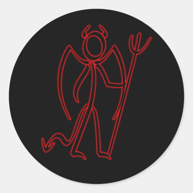 Adesivo Demônio - Stickman (Frente)