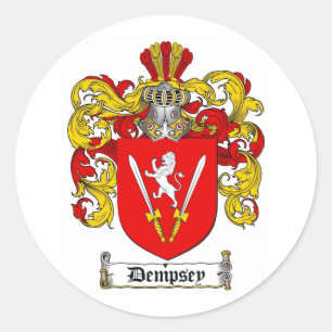 ADESIVO DEMPSEY FAMILY CREST - DEMPSEY CASACO DE ARMAS