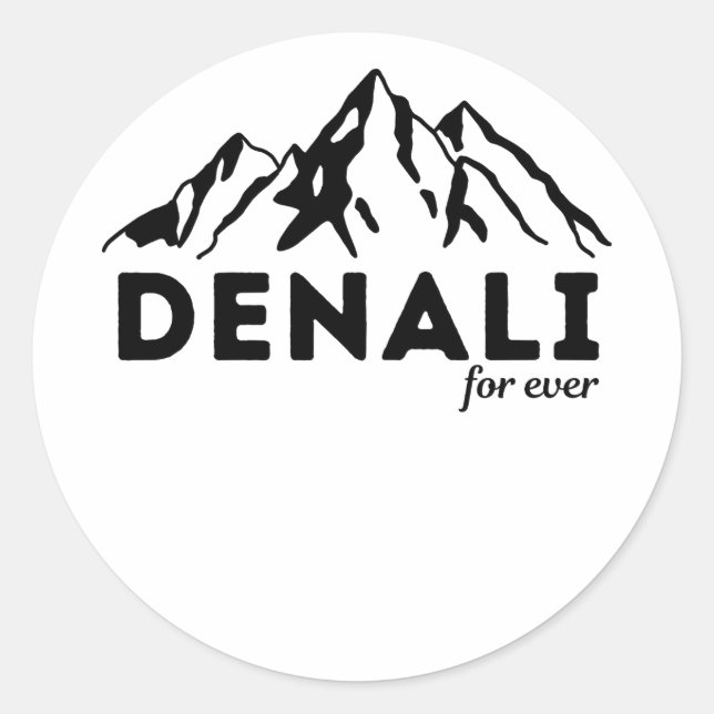 Adesivo Denali Forever para os amantes de caminhadas e aca (Frente)