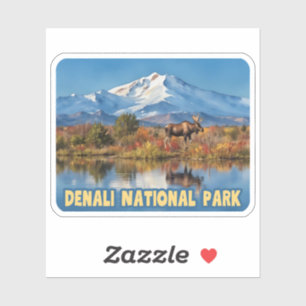 Adesivo Denali National Park Alaska Watercolor