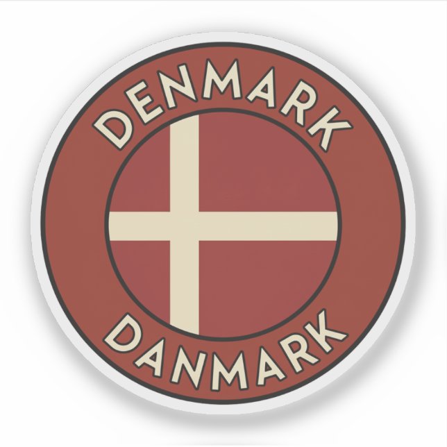 Adesivo Denmark Danmark  (Frente)