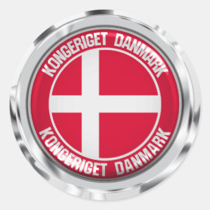 Adesivo Denmark Round Emblem