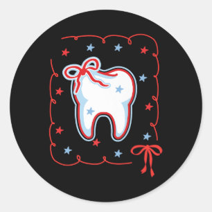 Adesivo Dental Hygienist 4 de julho American Dentist Coque