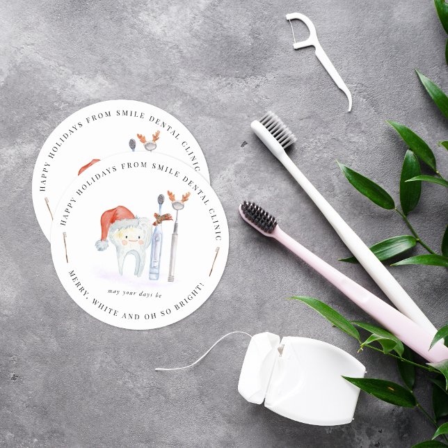 Adesivo Dente cômoda | Feriado de Natal para Clínicas Dent (Criador carregado)