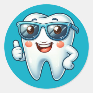 Adesivo Dente Engraçado