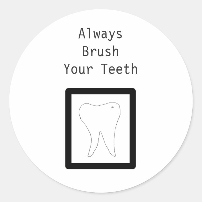 Adesivo Dente Molar Com Dito Dental (Frente)