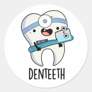 Adesivo Denteeth Engraçado Dentes Arrepiados