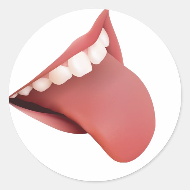 ADESIVO DENTES BRANCOS DE LÍNGUA VERMELHA (Frente)