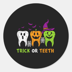 Adesivo Dentilação De Halloween De Esquadrão Dental Engraç