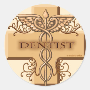 Adesivo Dentista Caduceus