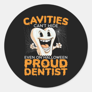 Adesivo Dentista Halloween Trick Ou Tratar Dentista Dental