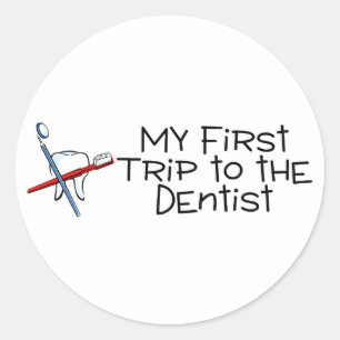 Adesivo Dentista Minha Primeira Viagem Ao Dentista