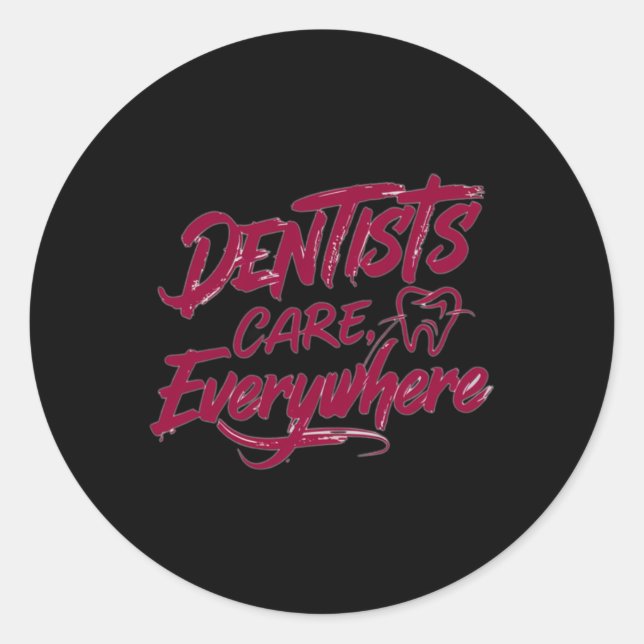 Adesivo Dentistas Cuidados (Frente)