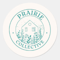 Denton Prairie Collective Round Stickert