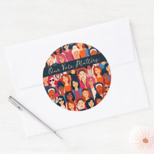 Adesivo Dentro para Vazio de voto para mulheres