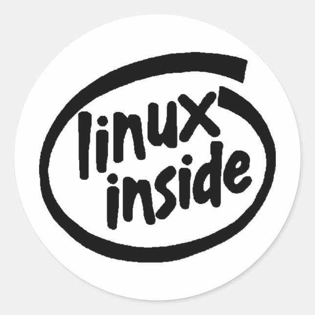 Adesivo Dentro Serial Linux (Frente)