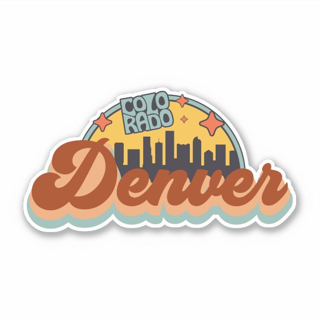 Adesivo Denver, Colorado (Frente)