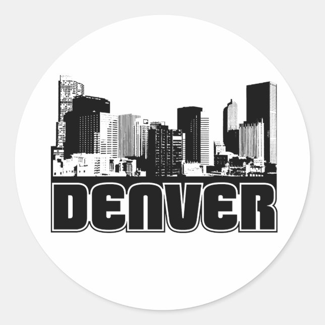 Adesivo Denver Skyline (Frente)