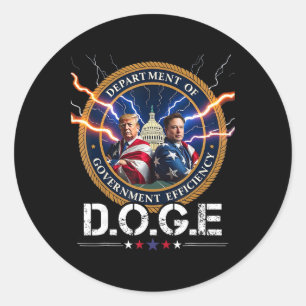 Adesivo Departamento De Eficiência Do Governo Doge Trump 4