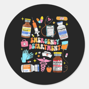 Adesivo Departamento De Emergência Sala Er Rn Enfermeira E
