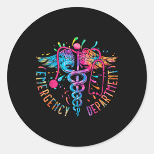 Adesivo Departamento De Emergência Tie Dye Ed Er Enfermeir