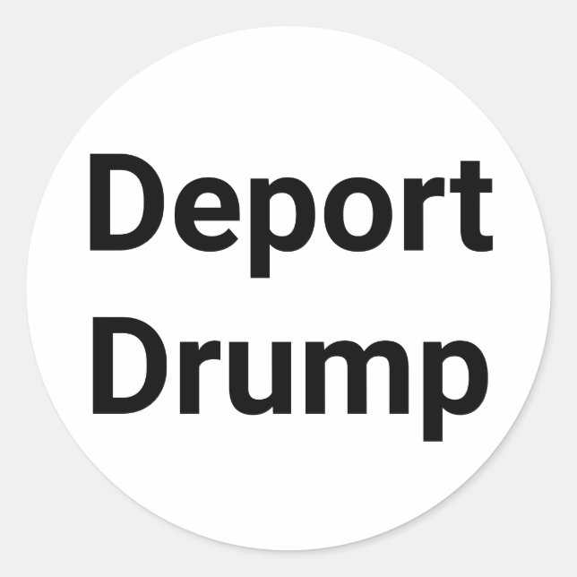 Adesivo Deport Drump Comic Splash-Art Hankamer Artjunkhaus (Frente)