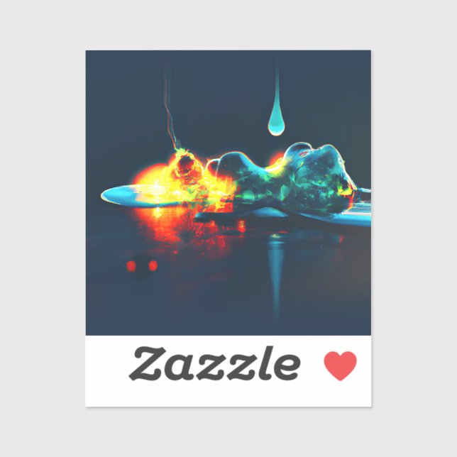 Adesivo Depressão Líquida Brilhante (Folha)