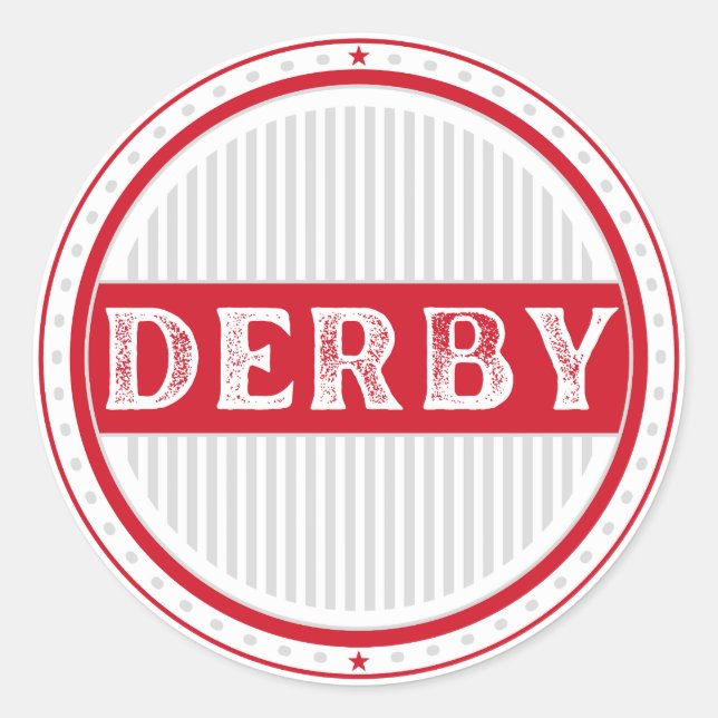 Adesivo Derby City Pride Emblem – English Identity (Frente)