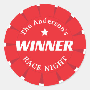 Adesivo Derby Day First Place Winner Equestrian Rosette