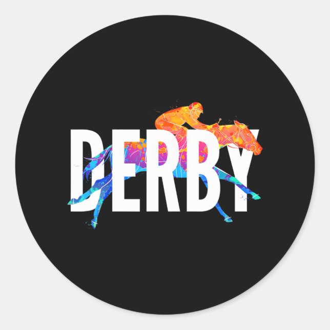 Adesivo Derby Day Horse Racing Kentucky Epsom 2022 (Frente)