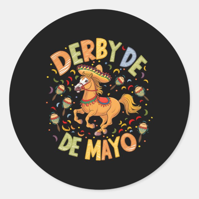 Adesivo Derby De Mayo Funny Cinco De Mayo Partido Mexicano (Frente)