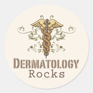 Adesivo Dermatology Rocks Caduceus Stickers