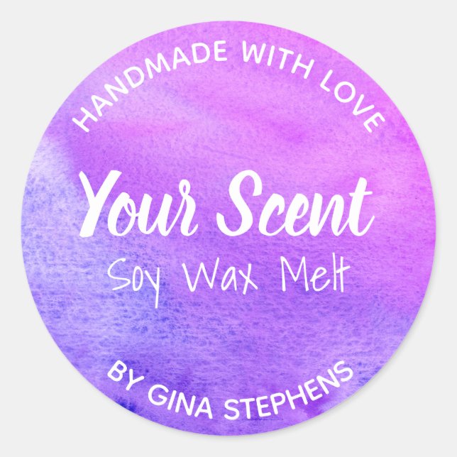 Adesivo Derretimento customizável da cera da soja (Frente)