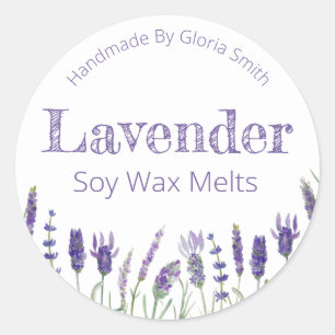 Adesivo Derretimentos da cera da soja da lavanda