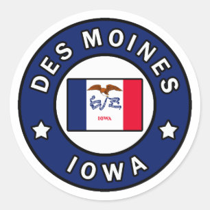 Adesivo Des Moines Iowa