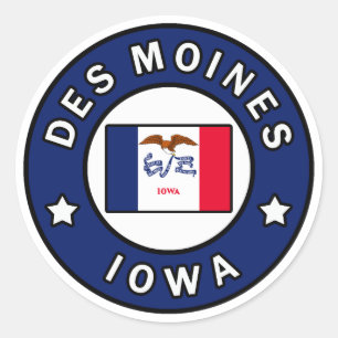 Adesivo Des Moines Iowa