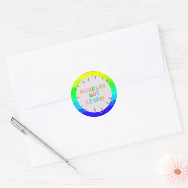 Adesivo Desabilitar a igualdade de reconhecimento de defic (Envelope)