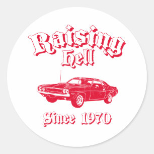 Adesivo Desafiador de 1970 Dodge Hemi