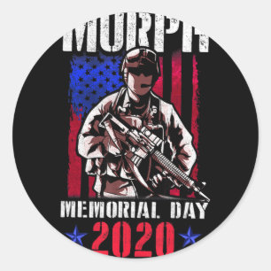 Adesivo desafio de treino Murph 2023 dia memorial american