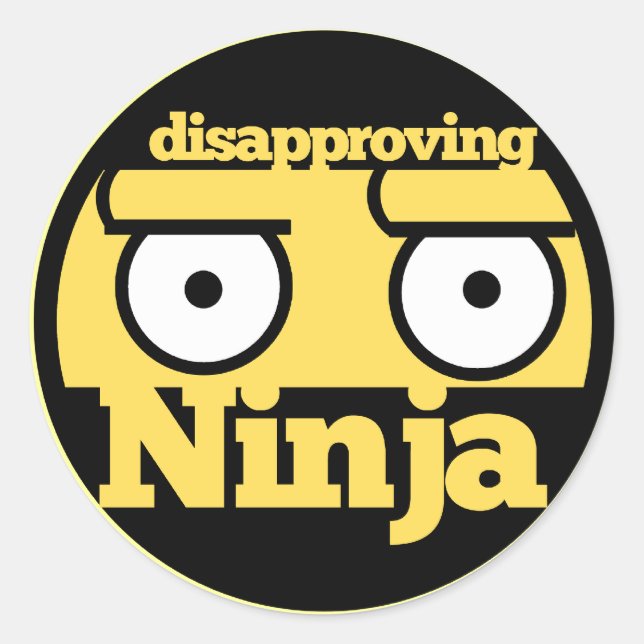 Adesivo Desaprovação Ninja (Frente)