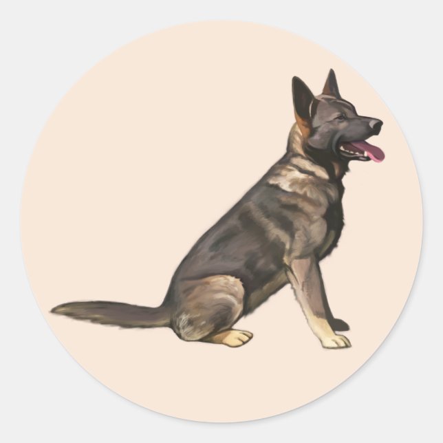 Adesivo Desativar o German shepherd (Frente)