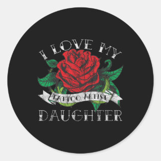 Adesivo Descanso Eu Amo Minha Filha De Artista De Tatuagem